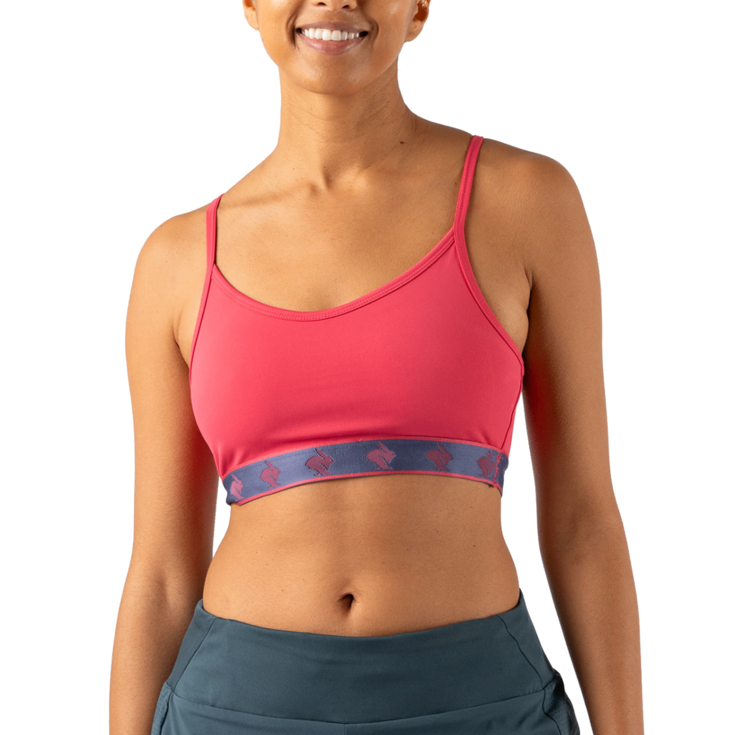 Áo Bra Chạy Bộ Nữ Rabbit Strappy Pocket Bra - Raspberry