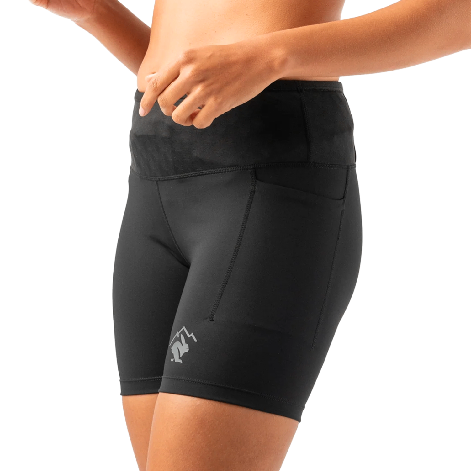 Quần Chạy Bộ Nữ Rabbit Leggy Smashems - Black