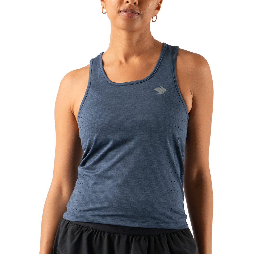 Áo Singlet Chạy Bộ Nữ Rabbit Flow State Tank - Dress Blues