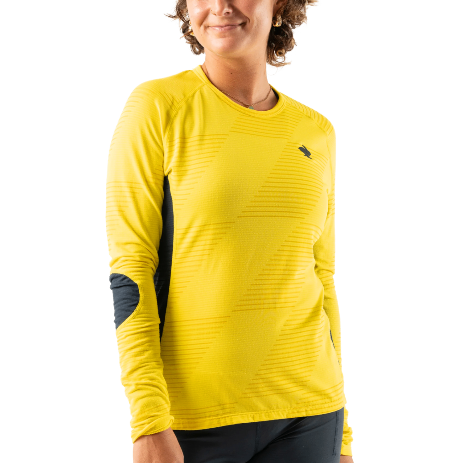 Áo T Shirt Chạy Bộ Nữ Rabbit Low Light Layer 1 - Blazing Yellow