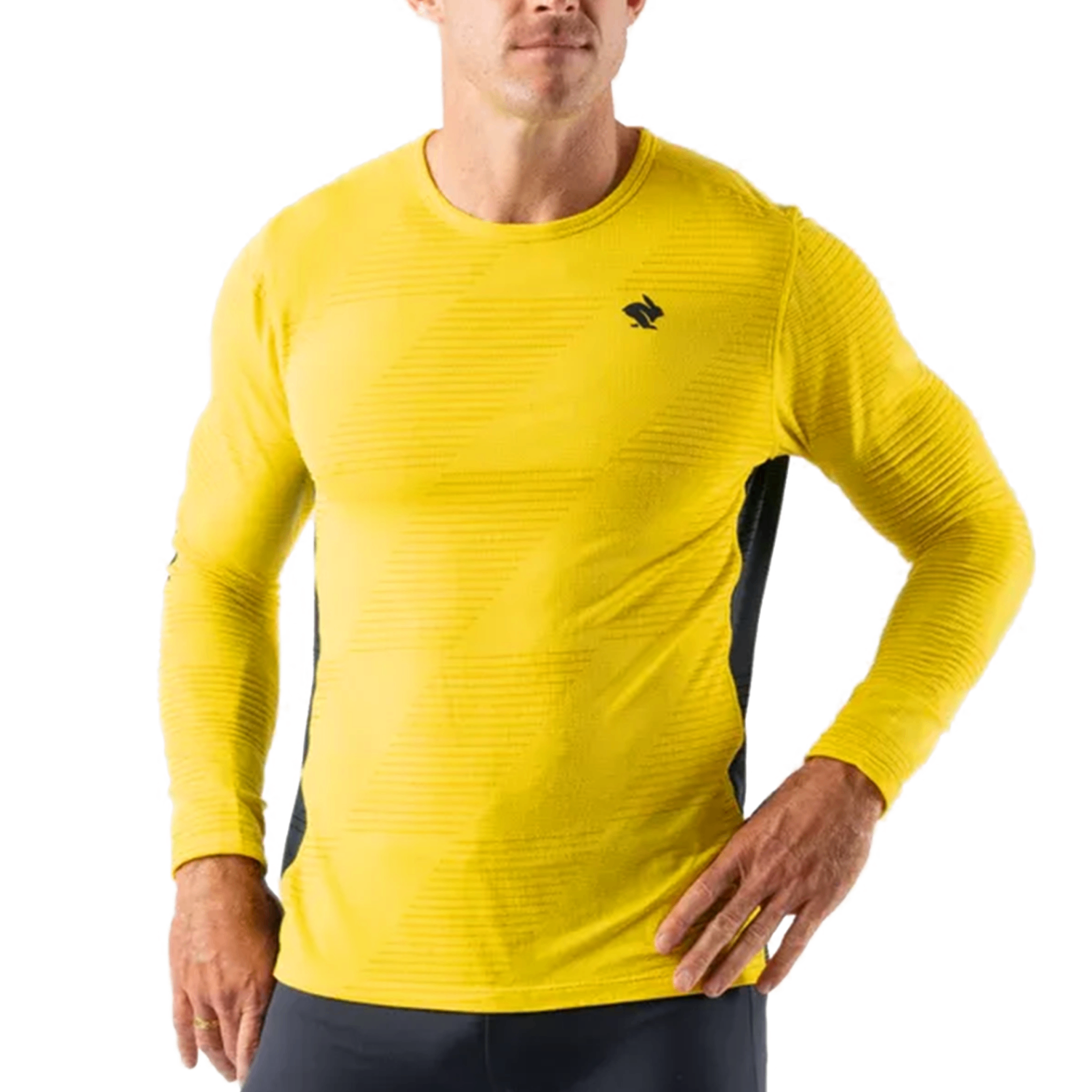 Áo T Shirt Chạy Bộ Nam Rabbit Low Light Layer 1 - Blazing Yellow
