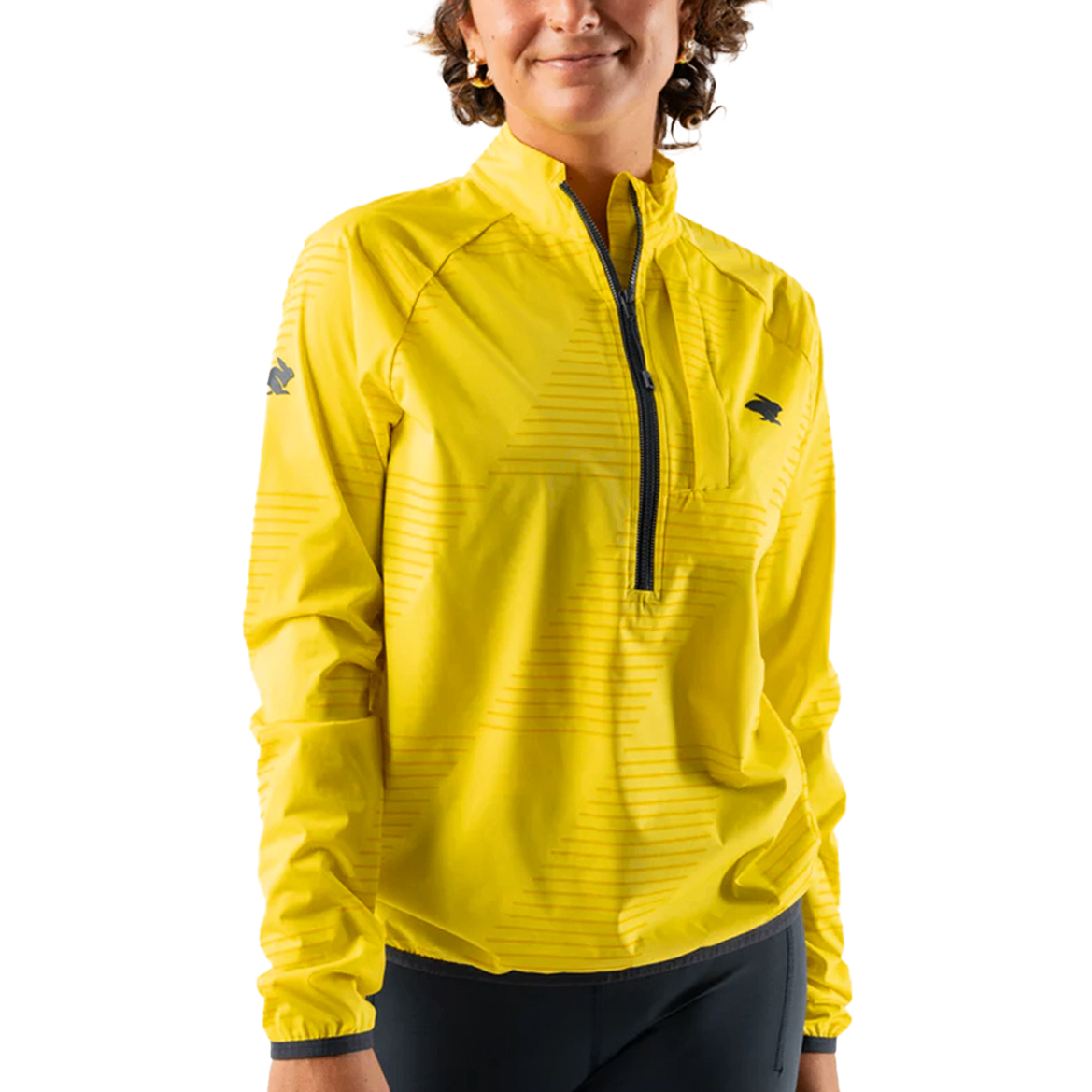 Áo Khoác Gió Chạy Bộ Nữ Rabbit Swish Pullover 2.0 - Blazing Yellow