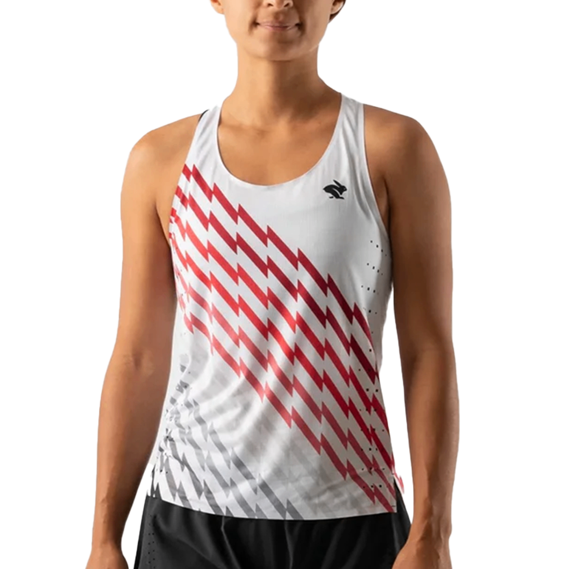 Áo Singlet Chạy Bộ Nữ Rabbit Go Time - White Lightning