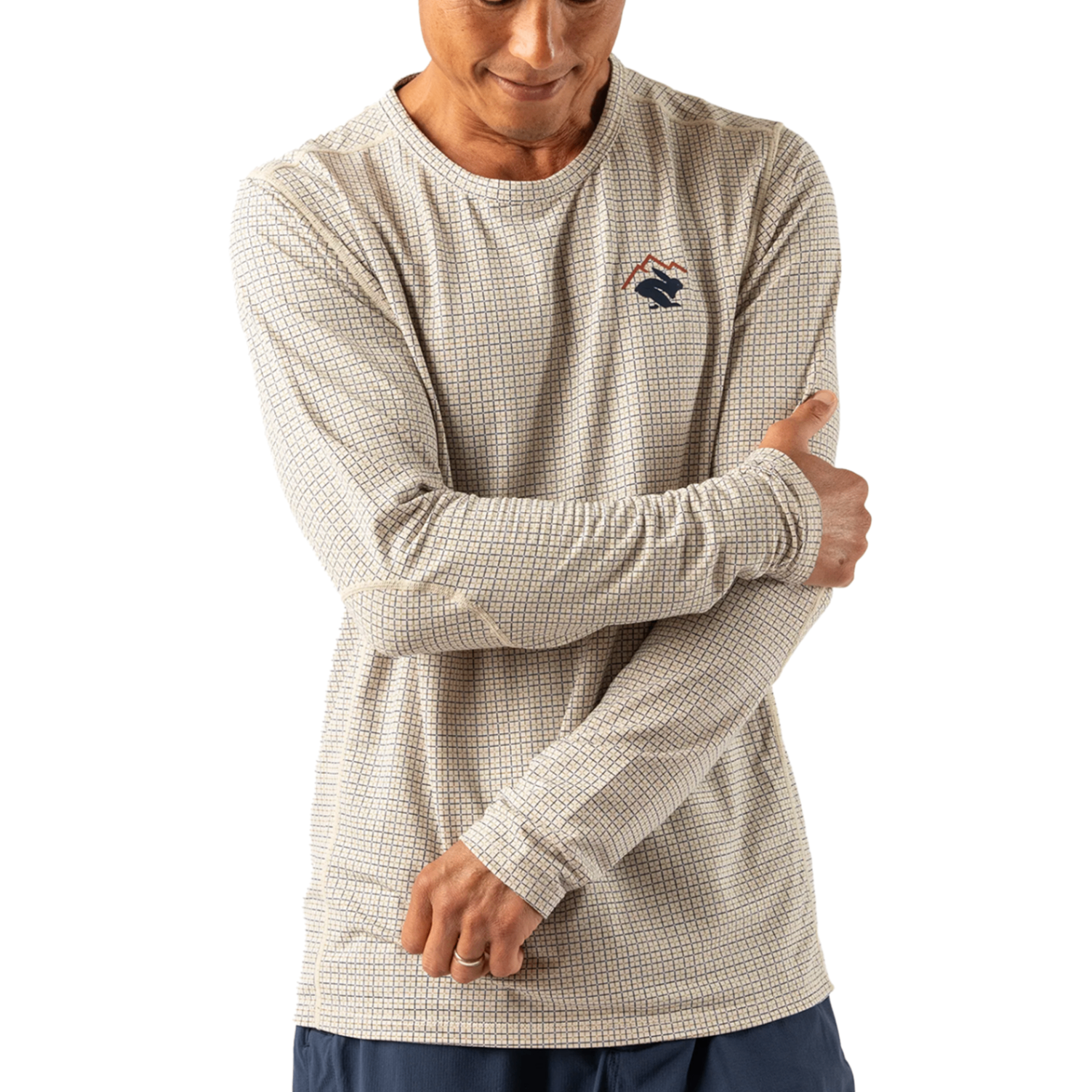 Áo T Shirt Chạy Bộ Nam Rabbit Layer 1 Trail - Oak Olive Paid