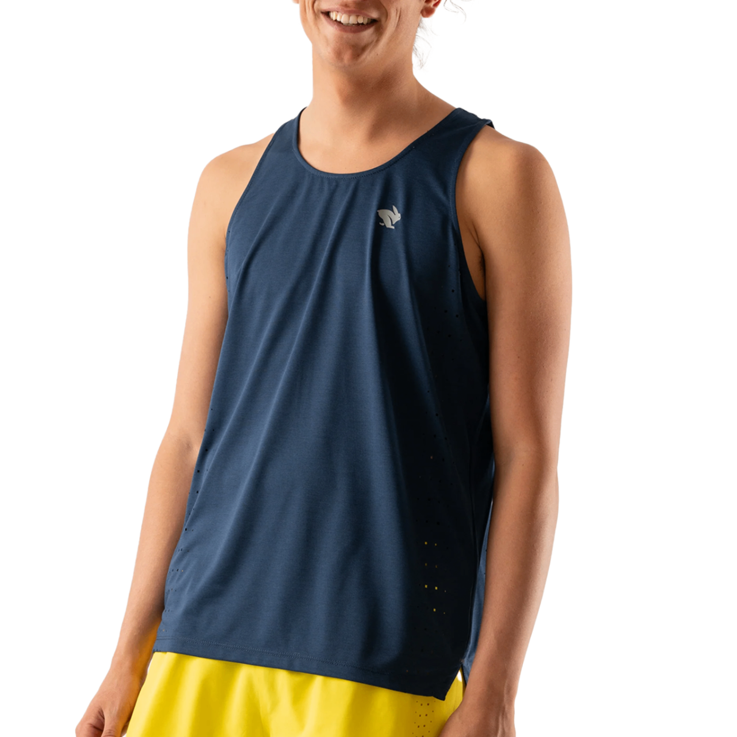 Áo Singlet Chạy Bộ Nam Rabbit Race Pace Tank - Dress Blues