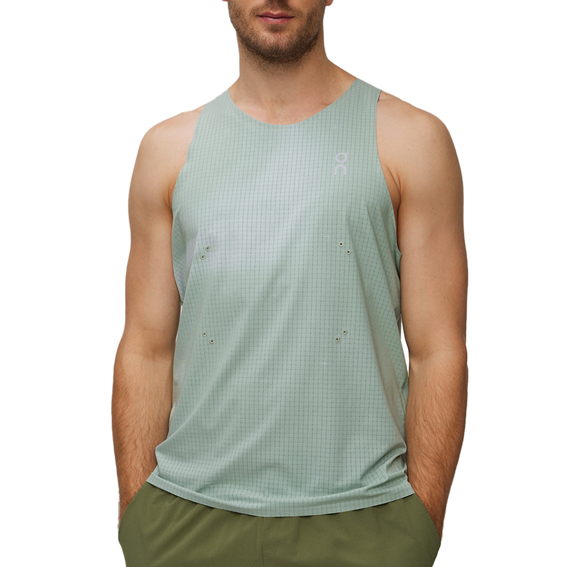 Áo Singlet Chạy Bộ Nam On Running Pace Tank - Green