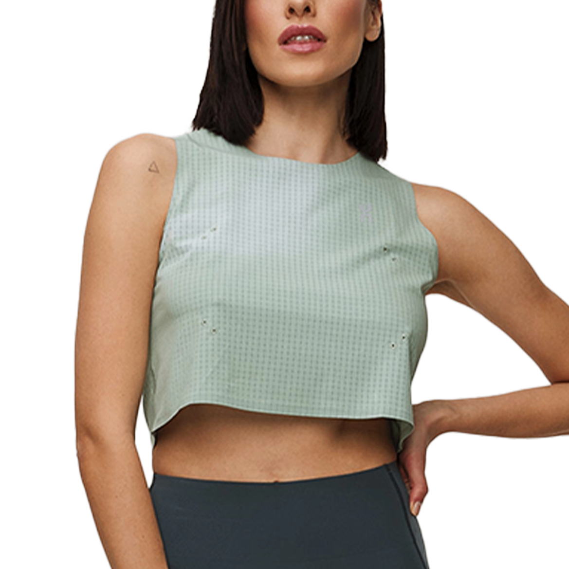Áo Singlet Chạy Bộ Nữ On Running Pace Tank - Green