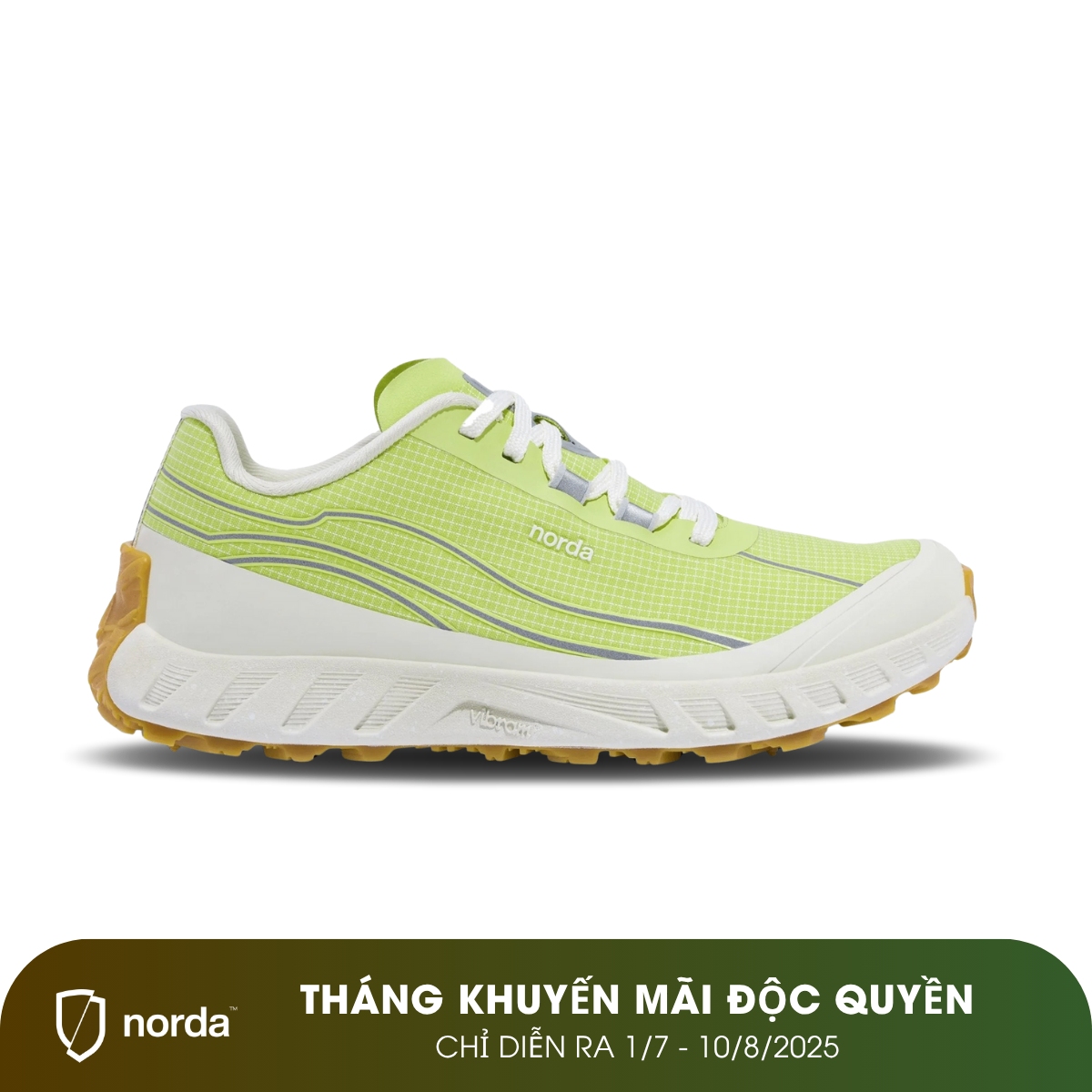 Giày Chạy Địa Hình Nam Norda 002 - Lichen