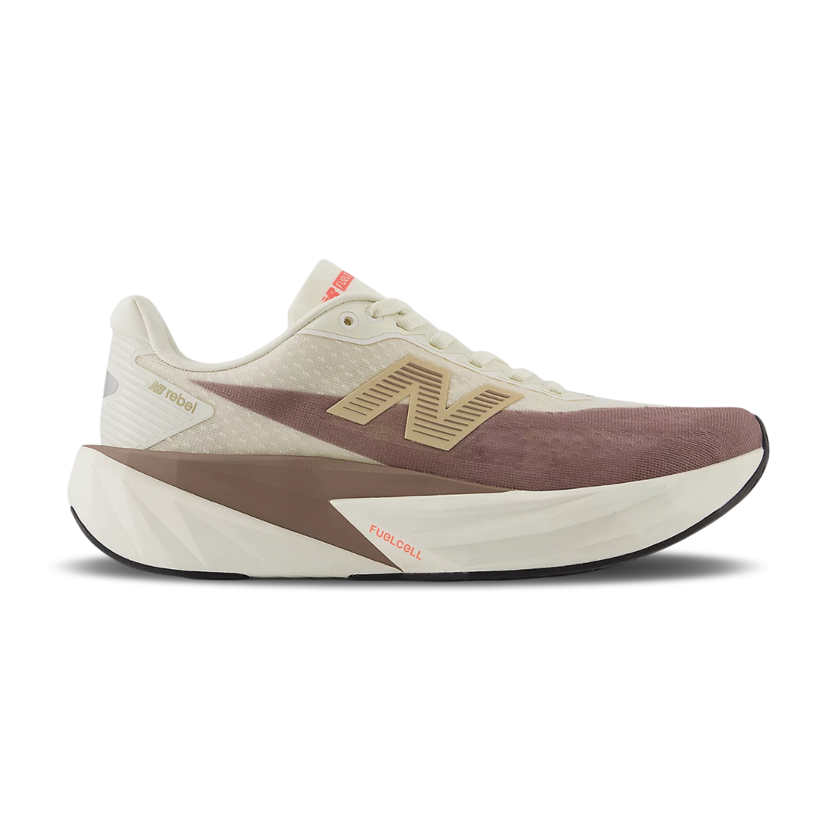 Giày Chạy Bộ Nữ New Balance FuelCell Rebel V5 - Angora/Earth Shadow