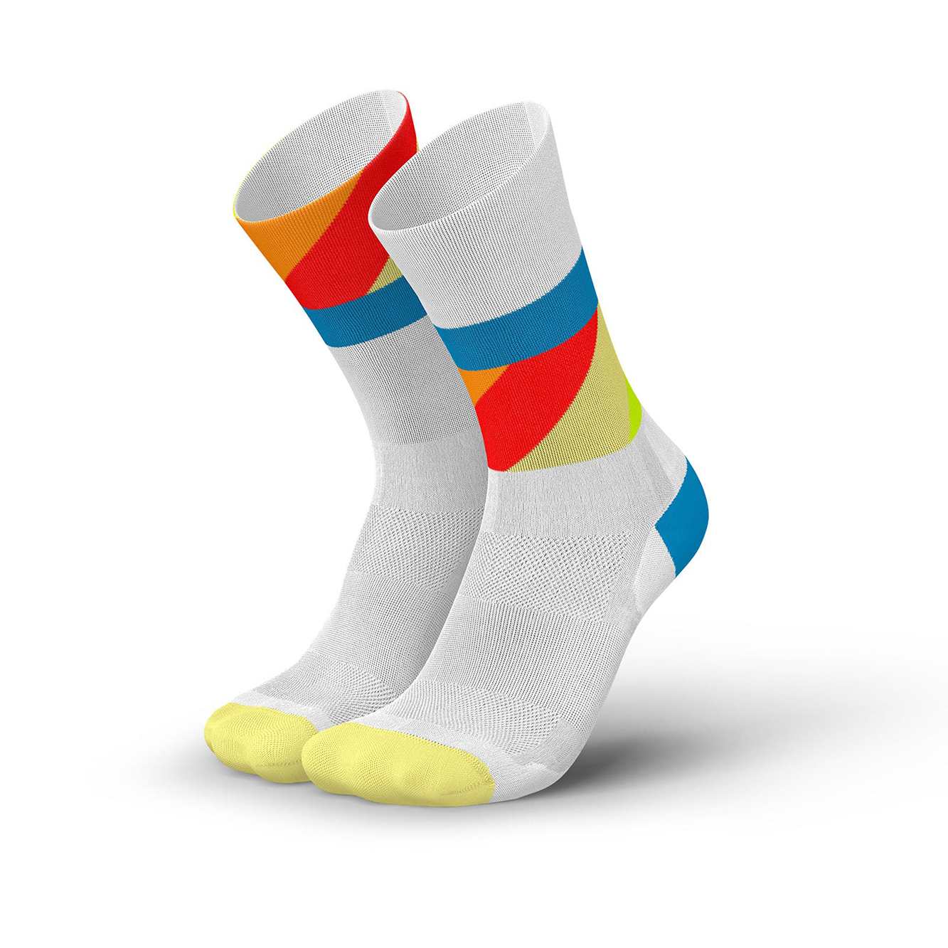 Tất Thể Thao INCYLENCE Ultralight Strides - White Blue Inferno