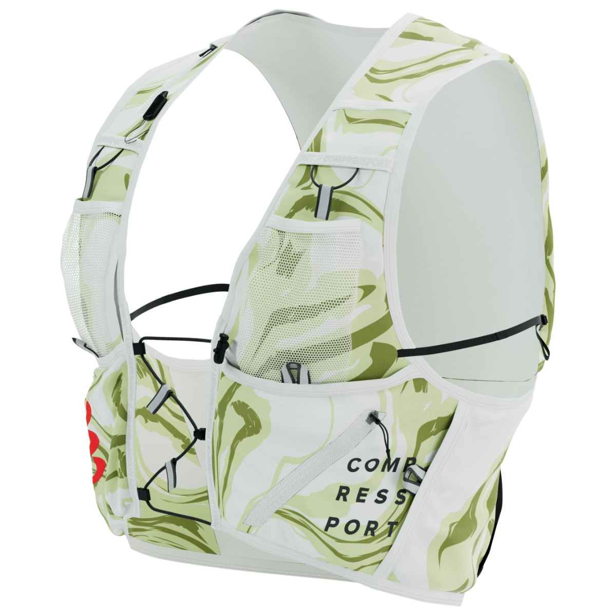 Vest Chạy Địa Hình Compressport UltRun Evo 10 Pack - Sugar/Green Camo