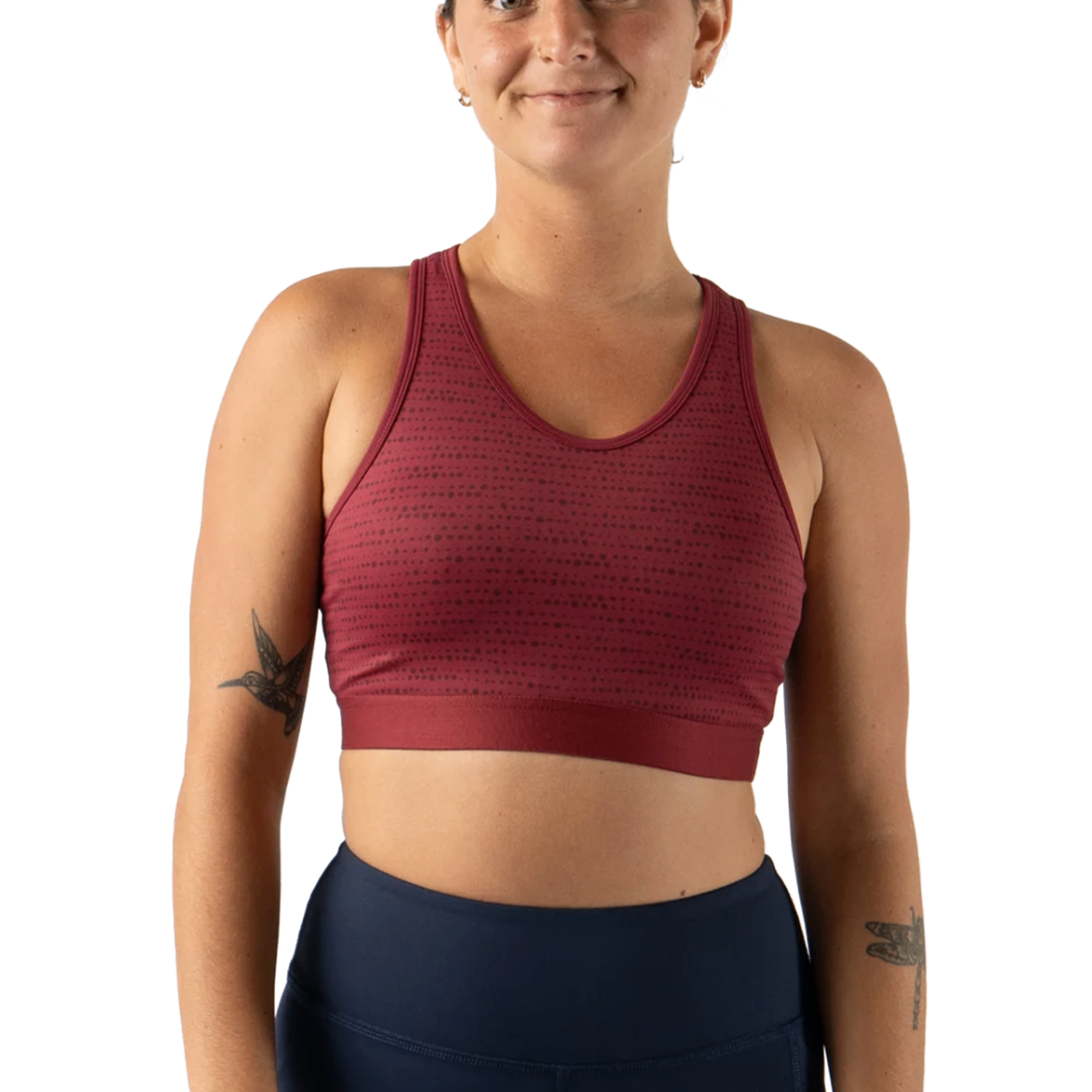 Áo Bra Chạy Bộ Nữ Rabbit UtiliBRA-vo - Rhubarb Geo Dot