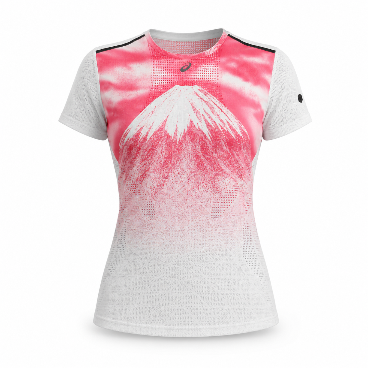 Áo Chạy Bộ Nữ Asics Fujitrail Elite Graphic SS Top - Cream