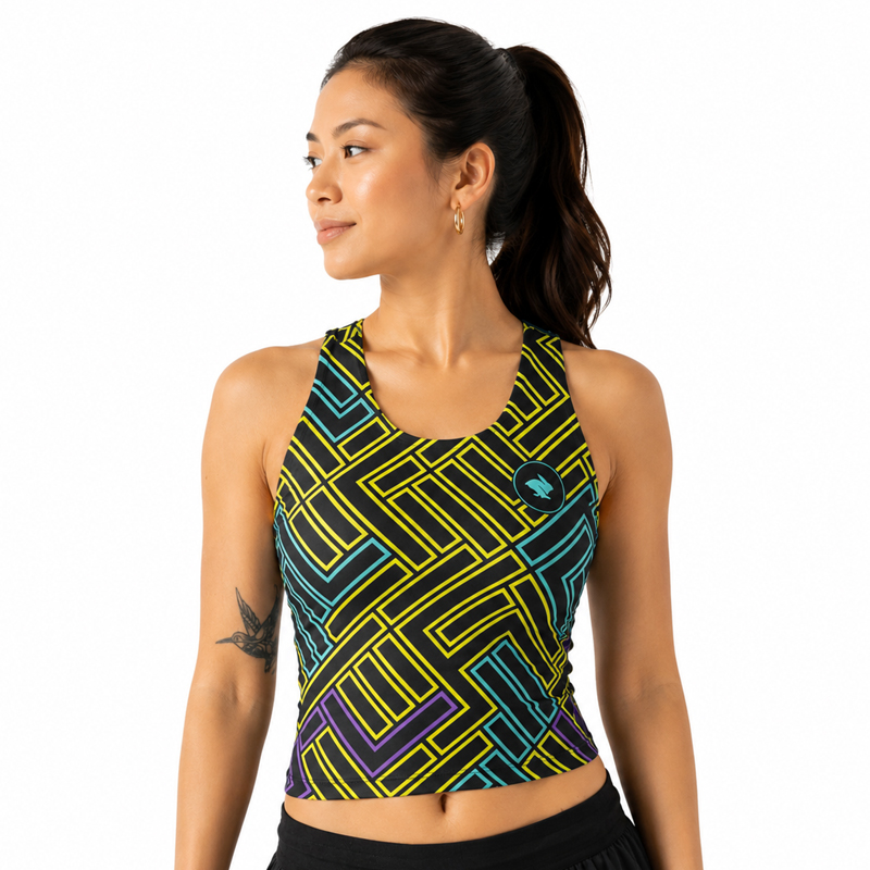 Áo Bra Chạy Bộ Nữ Rabbit Crusher Crop - Jet Set