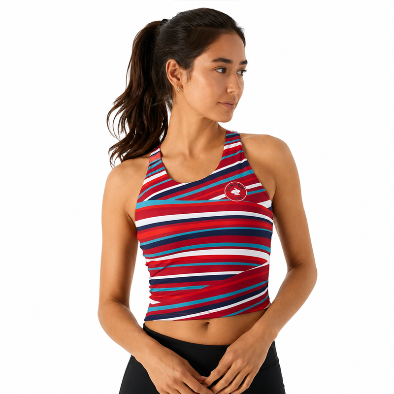 Áo Bra Chạy Bộ Nữ Rabbit Crusher Pocket Crop - London