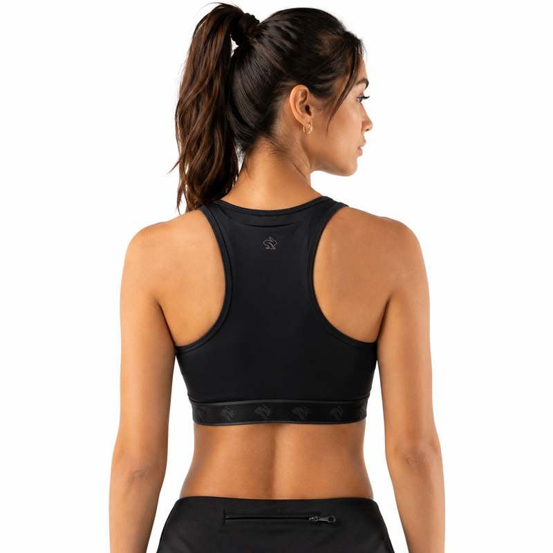 The Original Rabbit Bra Áo Bra Chạy Bộ Nữ Rabbit Strappy Pocket Bra - Black
