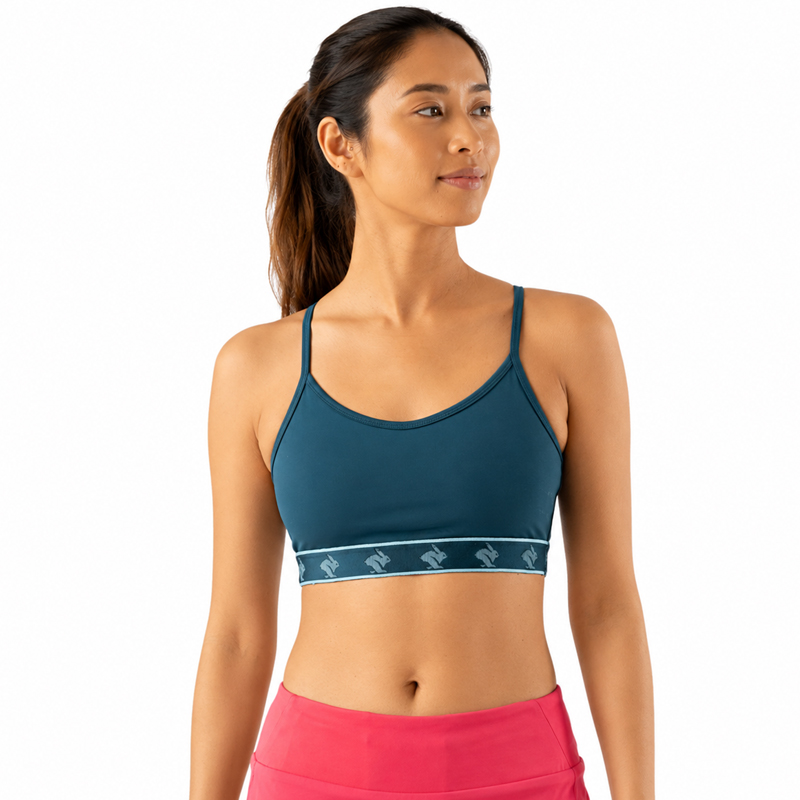 Áo Bra Chạy Bộ Nữ Rabbit Strappy Pocket Bra - Reflecting Pond