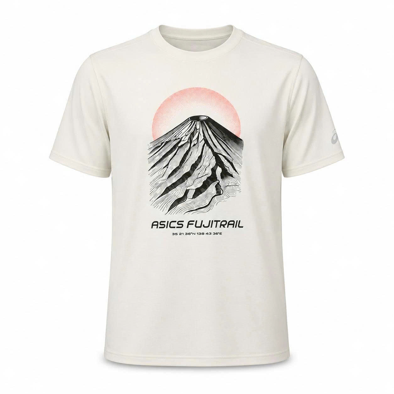 Áo Chạy Bộ Nam Asics Fujitrail Logo SS Top - Cream