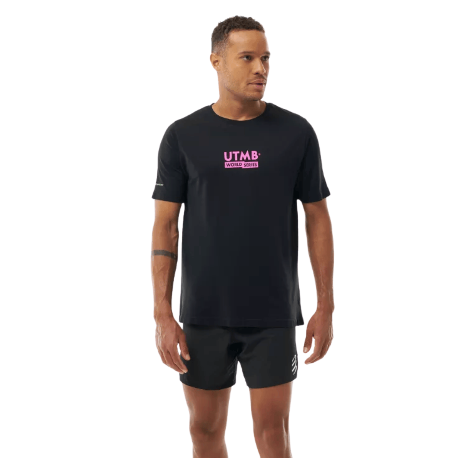 Áo Chạy Bộ Nam Compressport Training SS T-Shirt - UTMB 2026 - L1 - Black