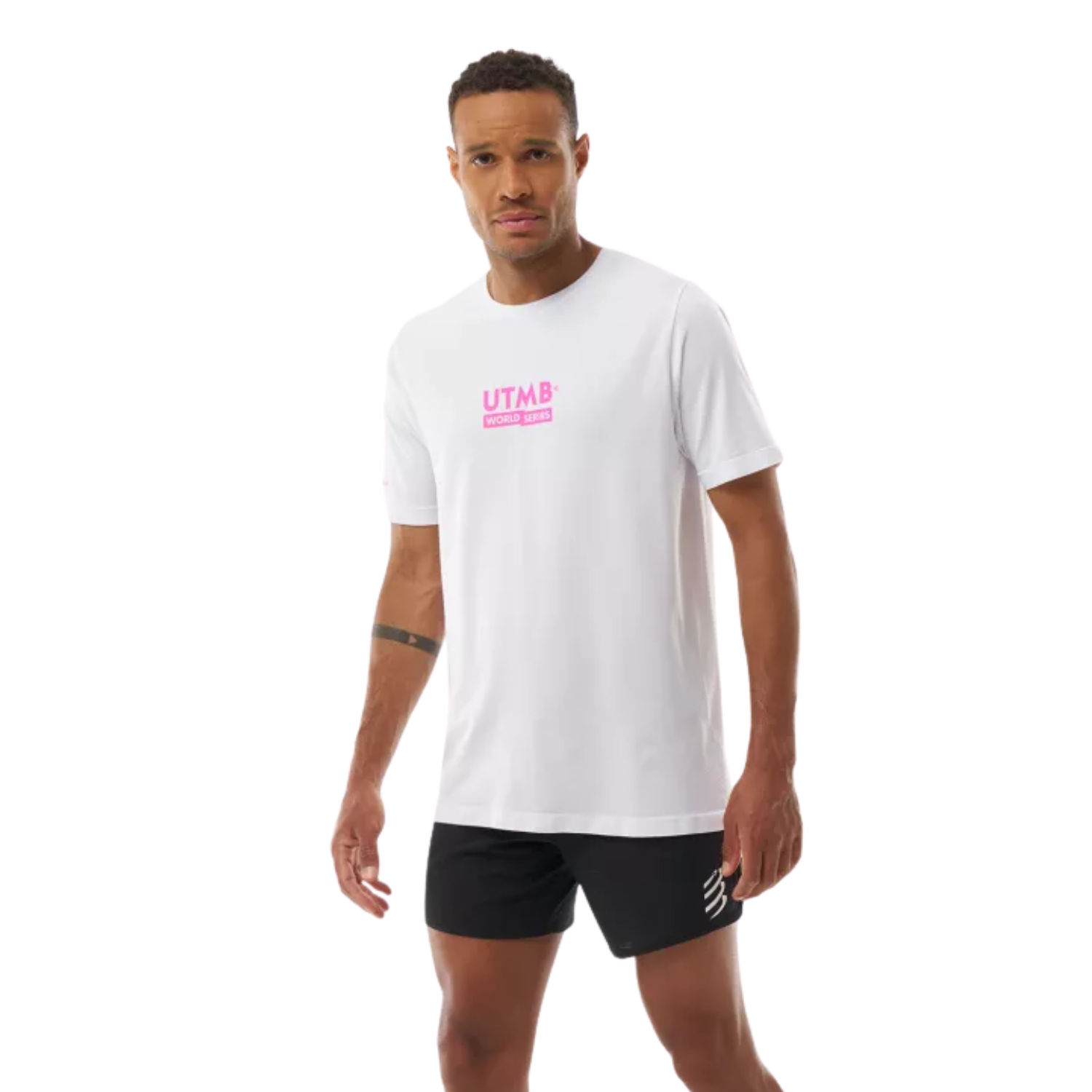 Áo Chạy Bộ Nam Compressport Training SS T-Shirt - UTMB 2026 - L1 - White