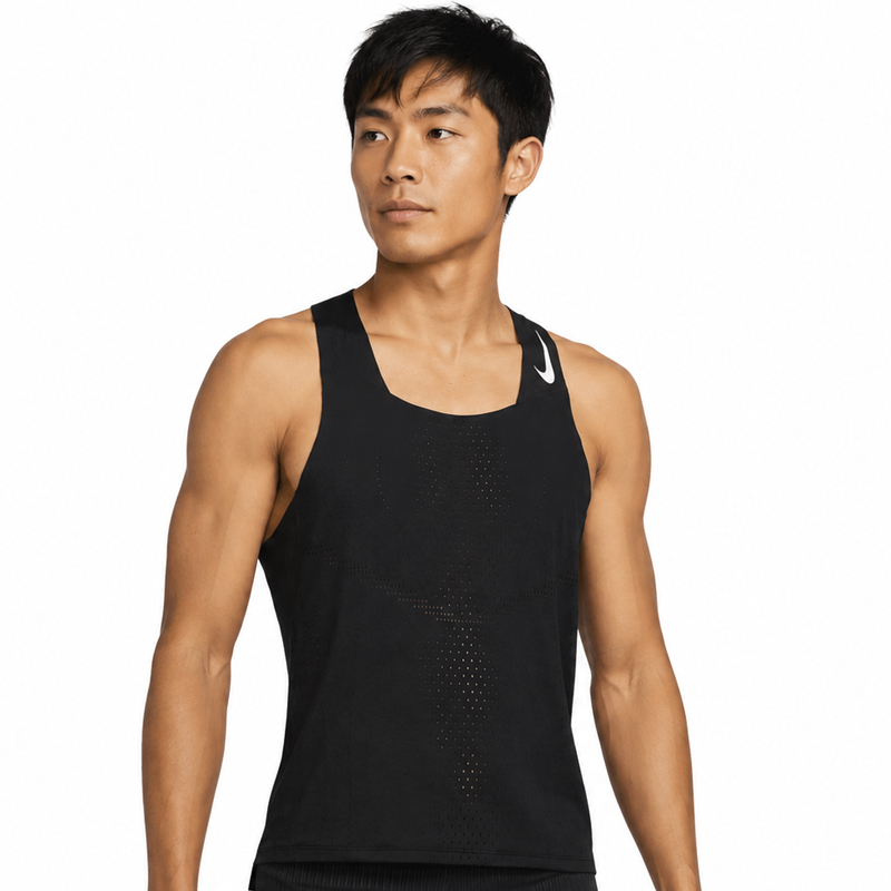 Áo Chạy Bộ Nam NIKE Dri-FIT ADV AeroSwift - Black/White