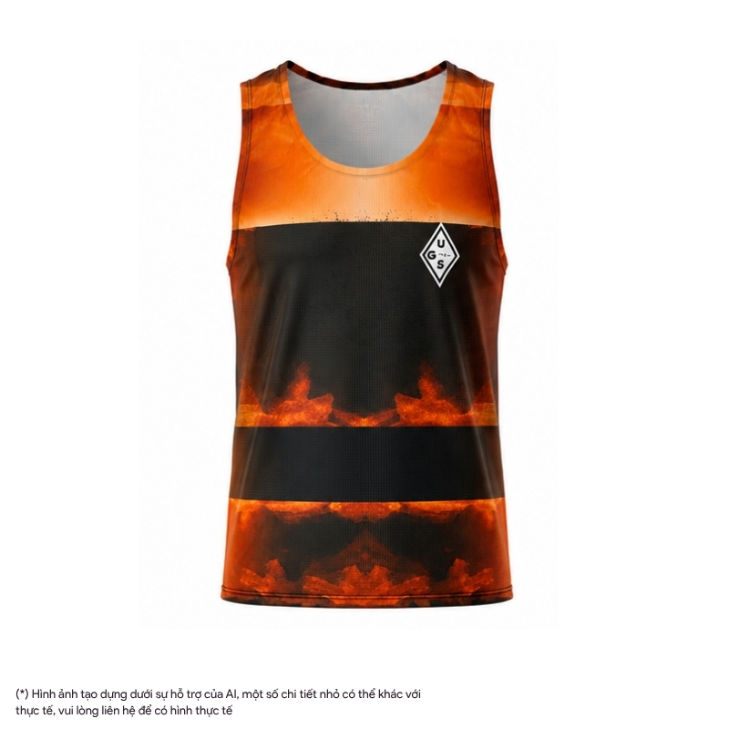 Áo Singlet Chạy Bộ Nam Uglow UGS Vest - Dark Lava