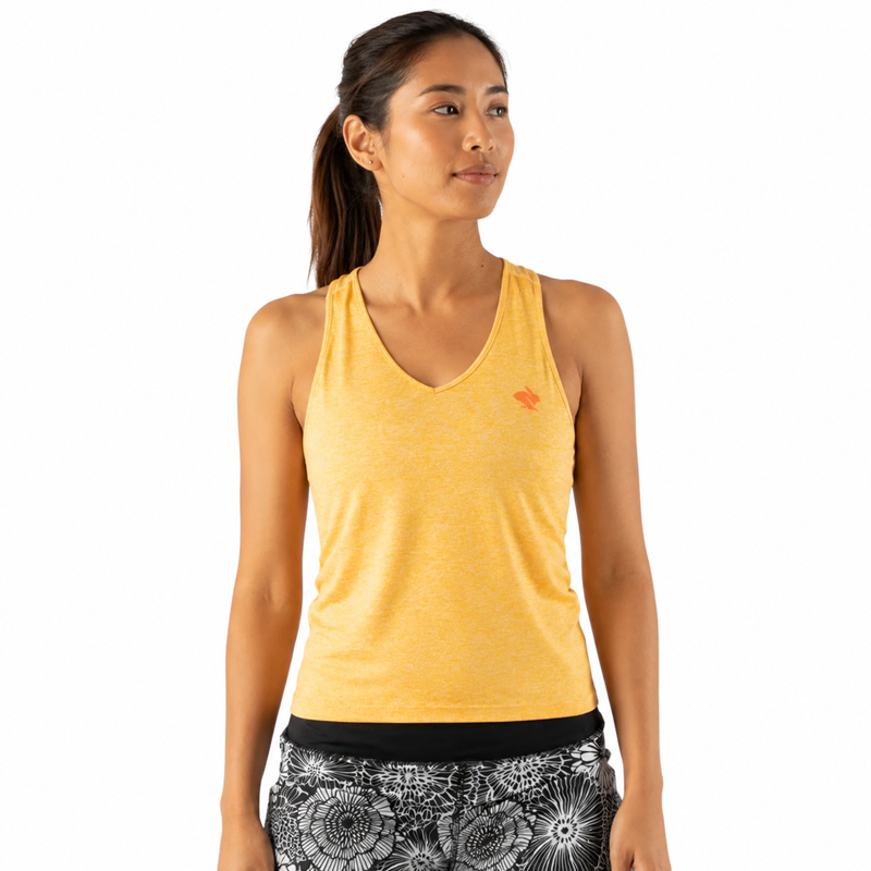 Áo Singlet Chạy Bộ Nữ Rabbit Ez Vee Tank - Flax