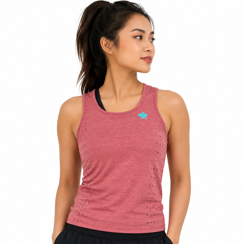 Áo Singlet Chạy Bộ Nữ Rabbit Flow State Tank - Scarlet Sage