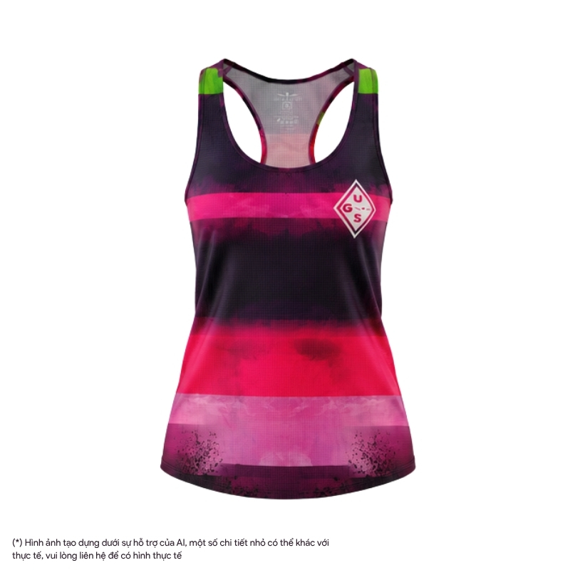 Áo Singlet Chạy Bộ Nữ Uglow UGS Vest - Rose