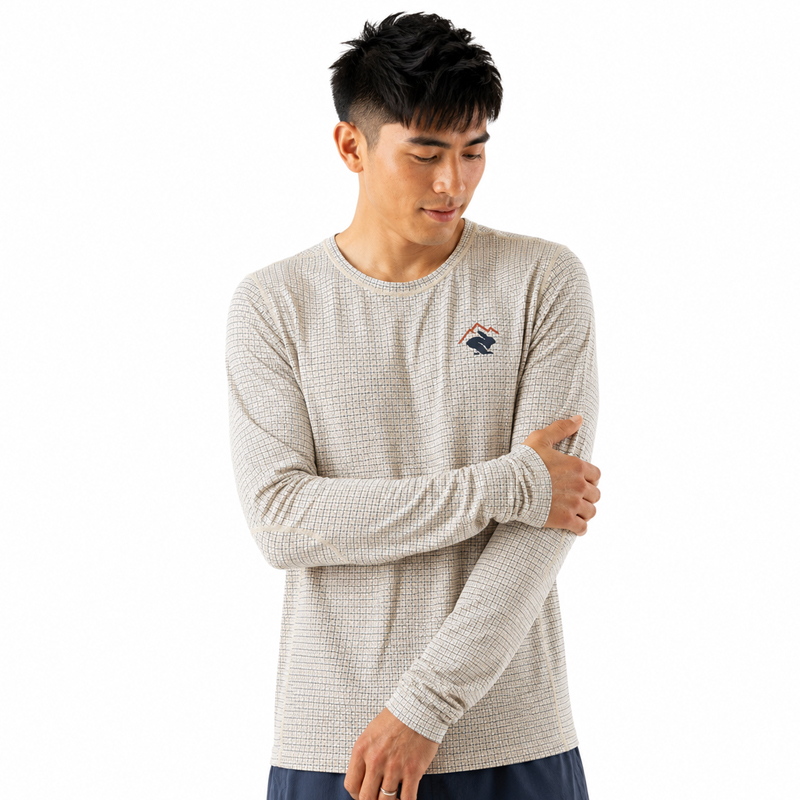 Áo T Shirt Chạy Bộ Nam Rabbit Layer 1 Trail - Oak Olive Paid
