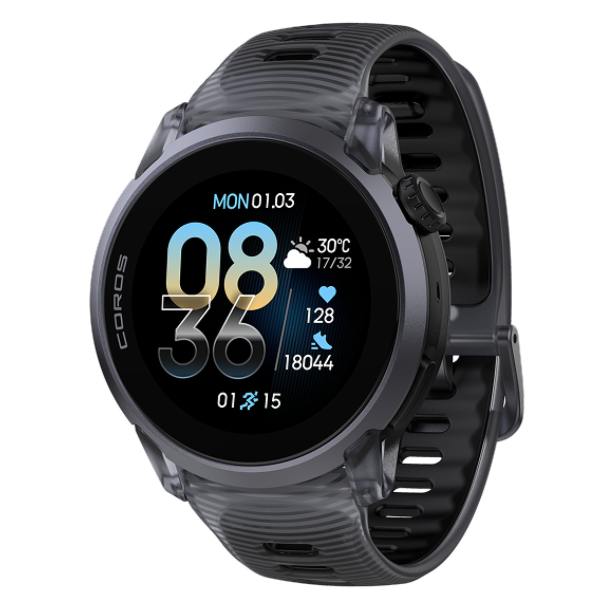 Đồng Hồ GPS Thể Thao COROS PACE 4 - Silicone - Crystal Black
