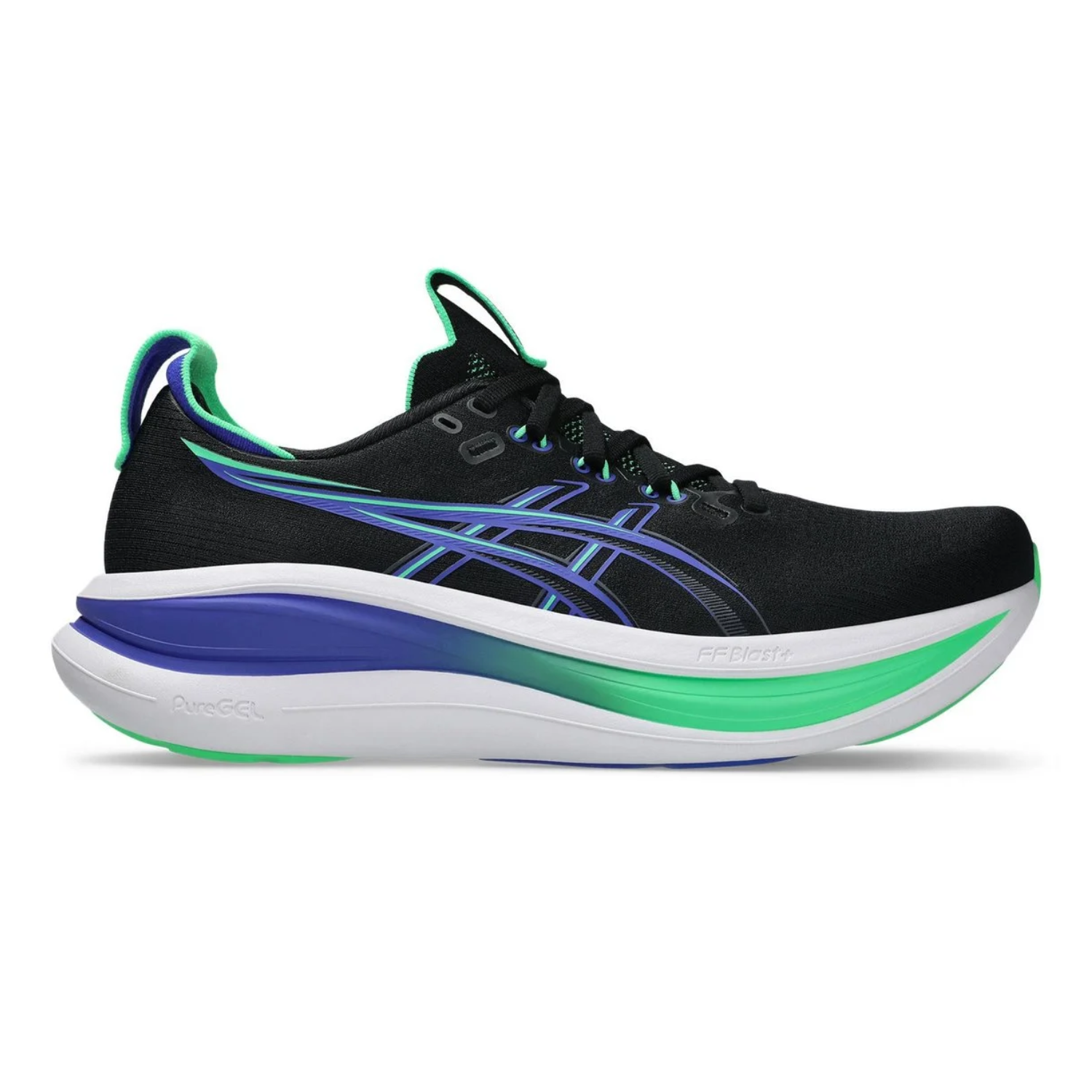 Giày Chạy Bộ Nam Asics Gel-Nimbus 28 - Black/Cobalt Burst
