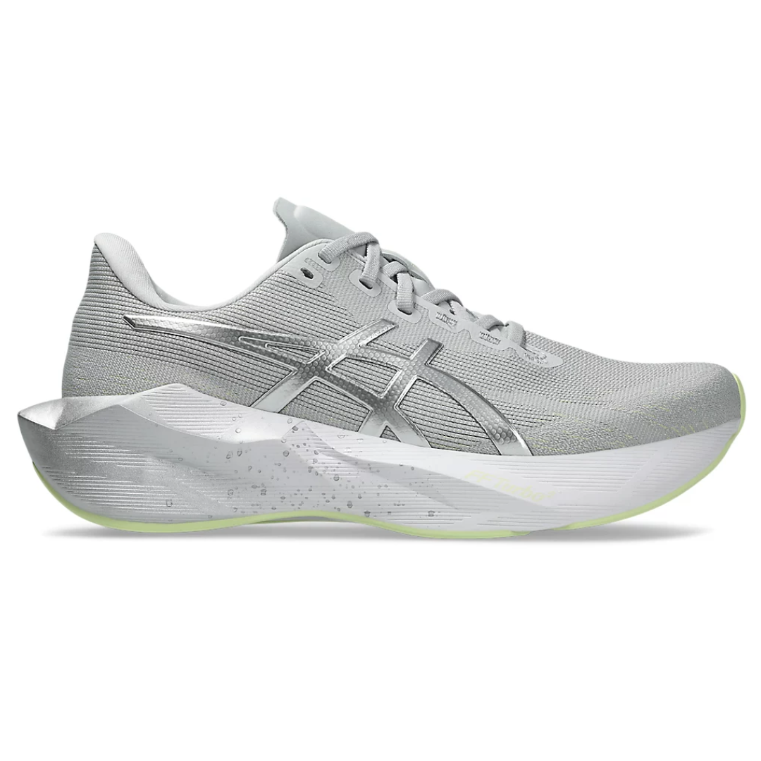 Giày Chạy Bộ Nam Asics Novablast 6 Platinum - Platinum/Glow Green
