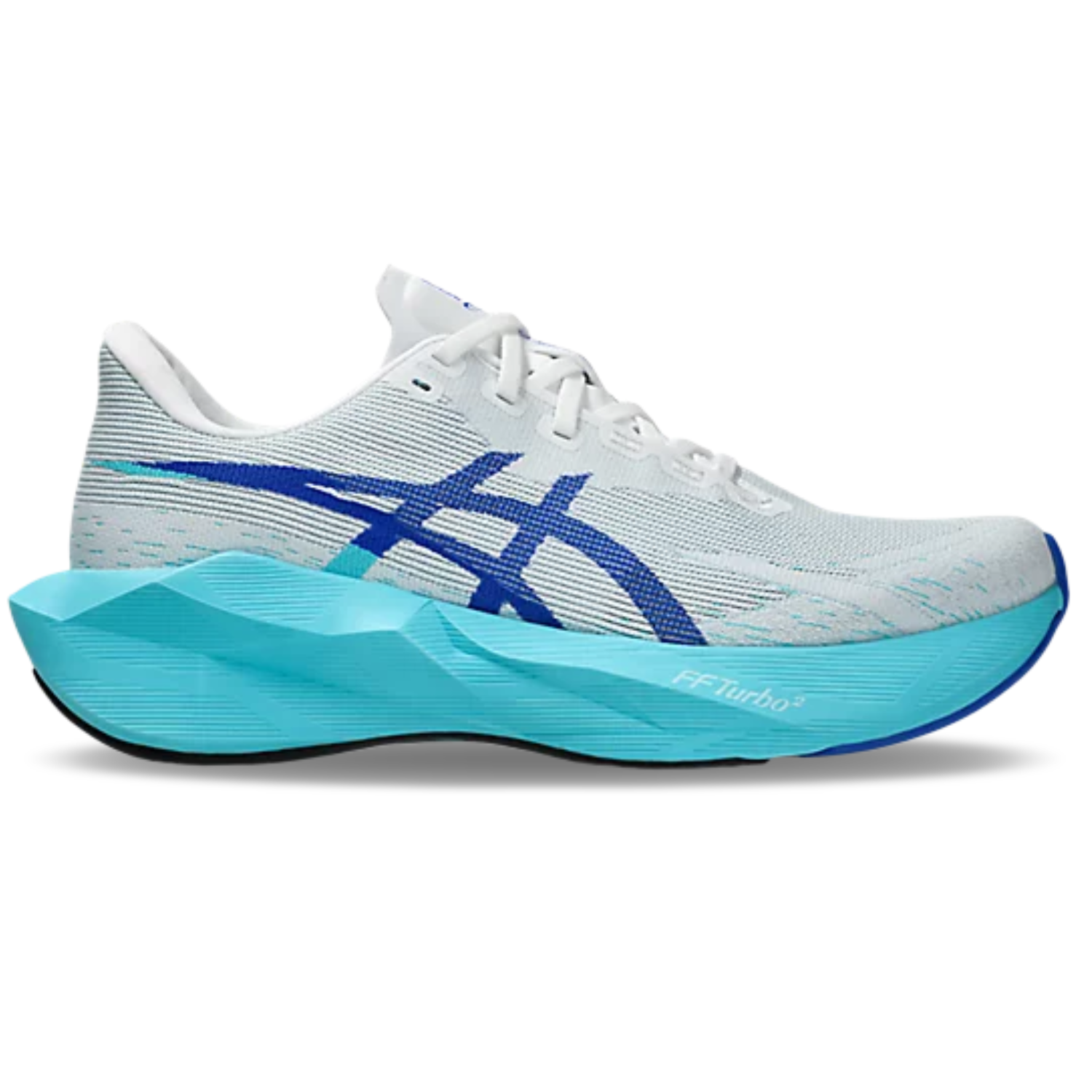Giày Chạy Bộ Nam Asics Novablast 6 - White/Energy Aqua