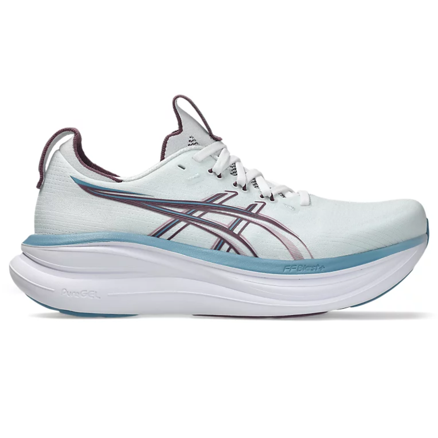 Giày Chạy Bộ Nữ Asics Gel-Nimbus 28 - Arctic Blue/Velvet Purple