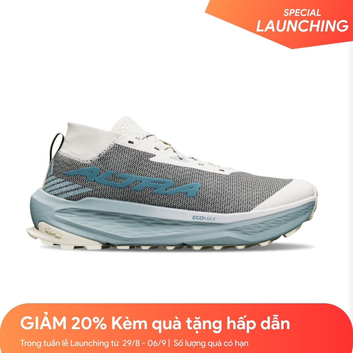 Giày Chạy Địa Hình Nam Altra Olympus 275 Hilo - Ultimate Grey/Sea Pine