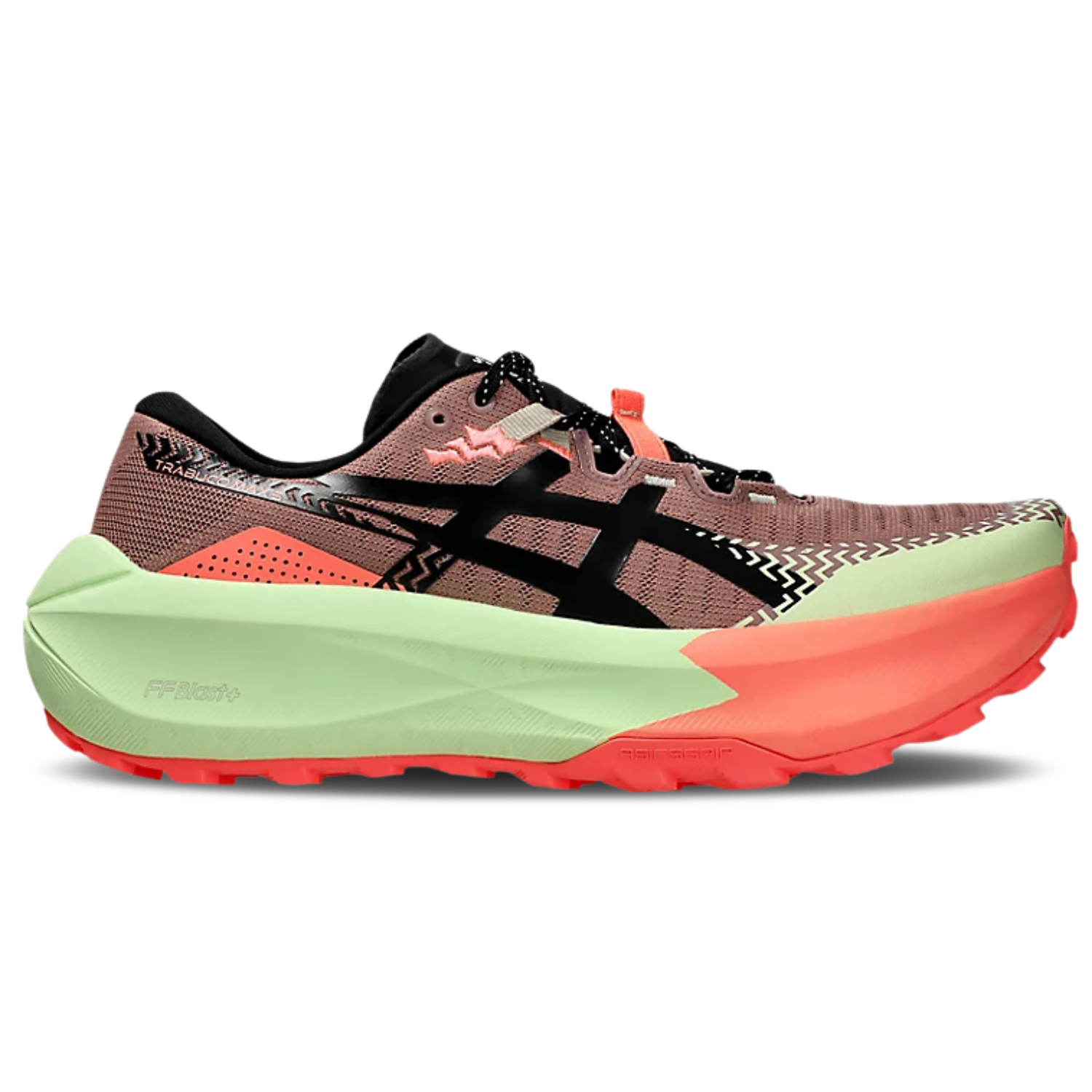 Giày Chạy Địa Hình Nam Asics Trabuco Max 5 - Umeboshi/Black
