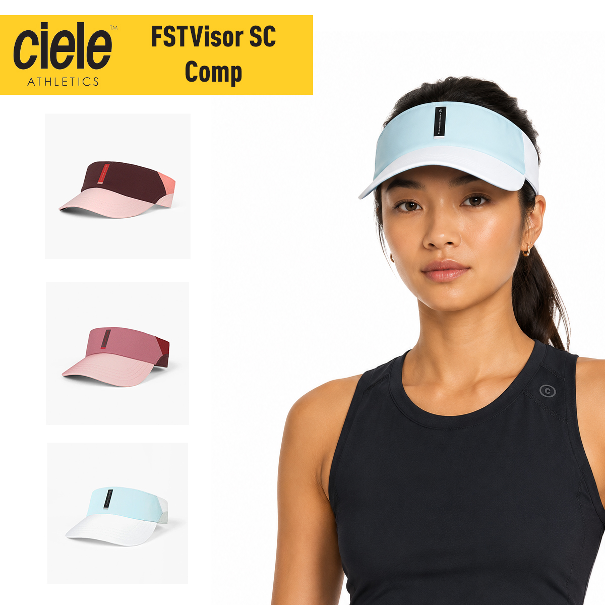 Mũ Chạy Bộ Ciele FST Visor SC - Comp - Iconic VC