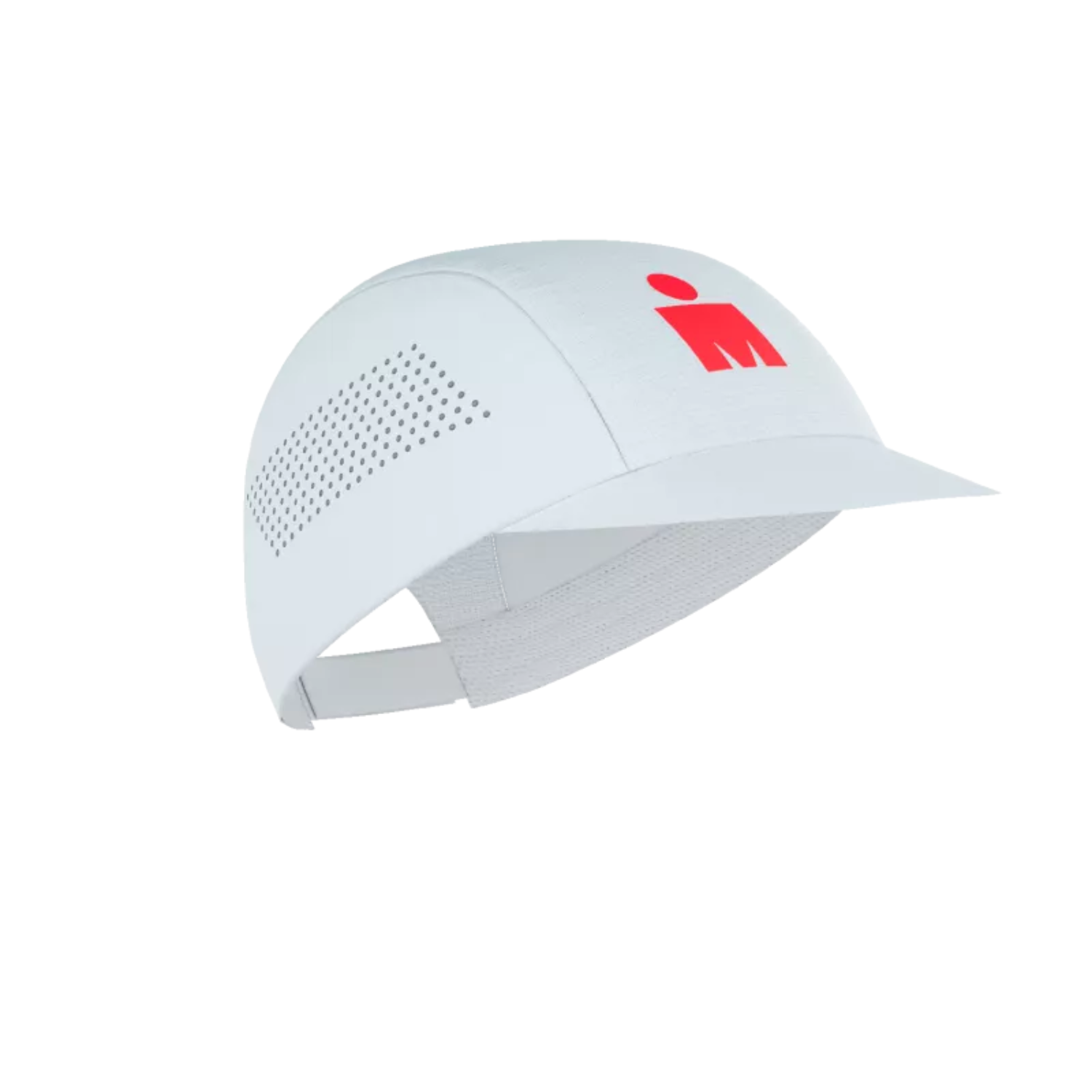 Mũ Chạy Bộ Compressport Pro Racing Cap - Ironman 2026 - L1 - White/Neon Red