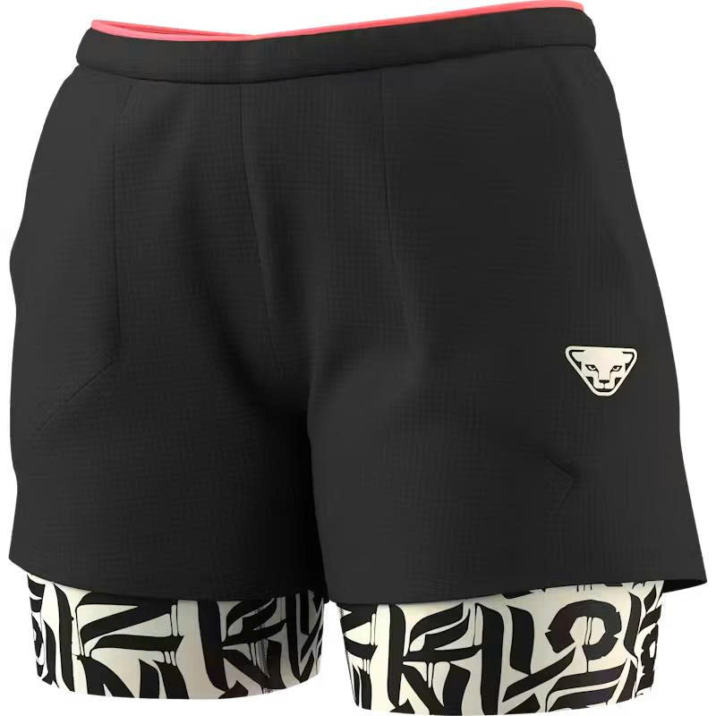 Quần Chạy Bộ Nữ Dynafit Trail 2-in-1 Shorts - Black Out/Overcast