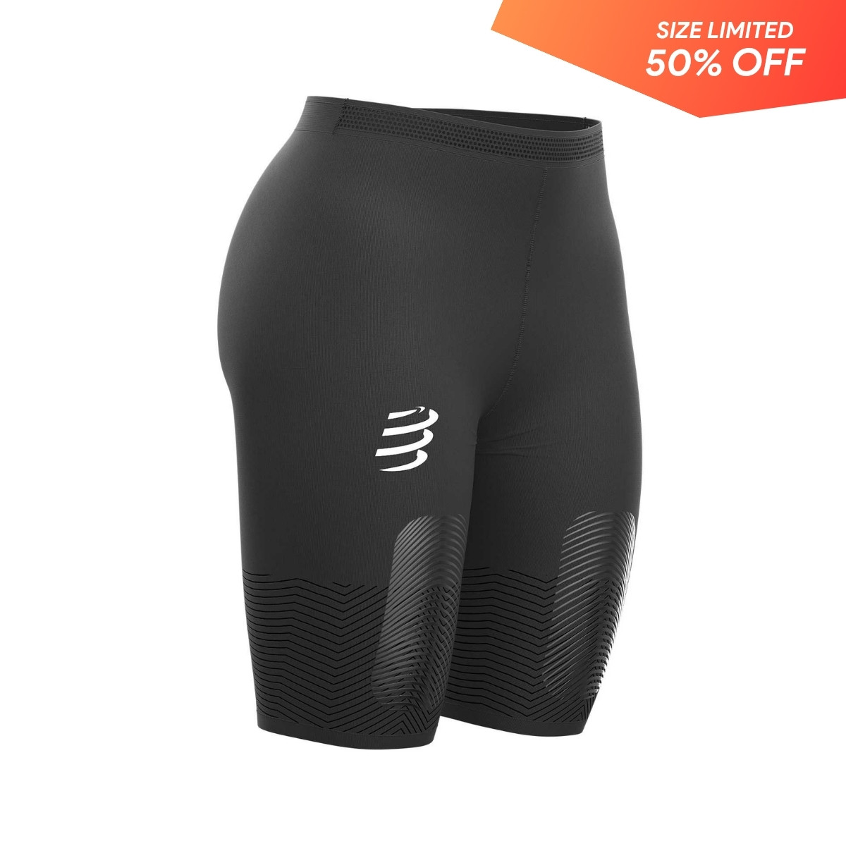 Quần Chạy Địa Hình Nữ Compressport Trail Under Control Short - Black