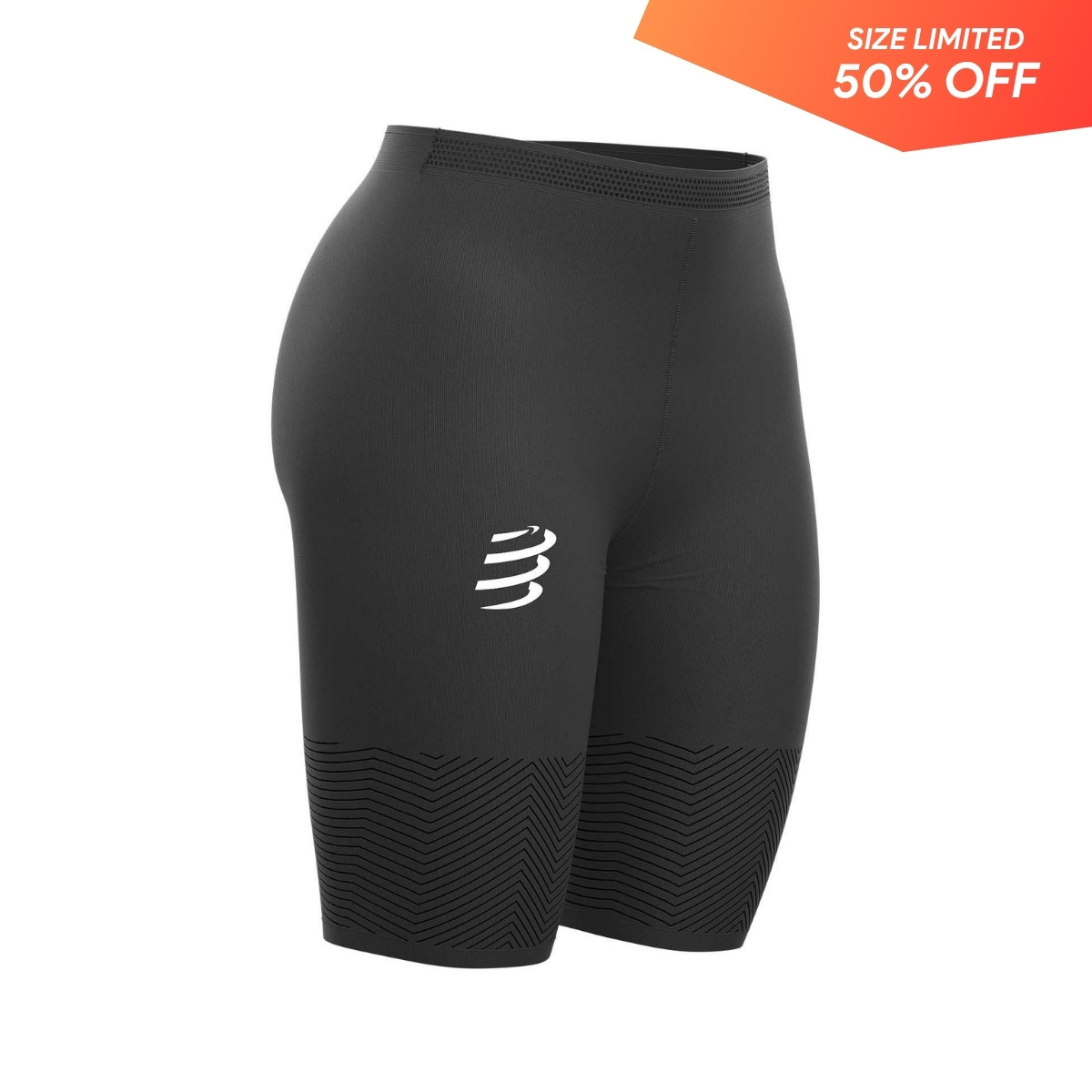 Quần Short Chạy Bộ Nữ Compressport Run Under Control Short - Black