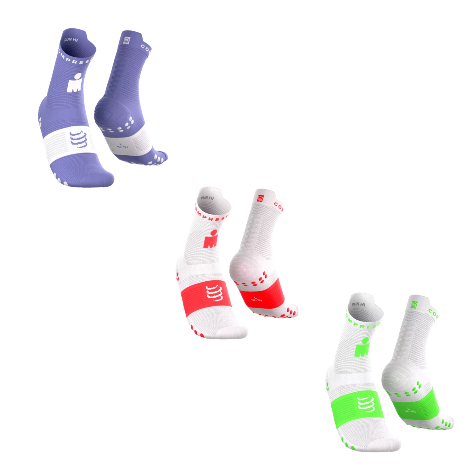 Tất Chạy Bộ Compressport Pro Racing Socks V4.0 Run High - Ironman 2026 - L1