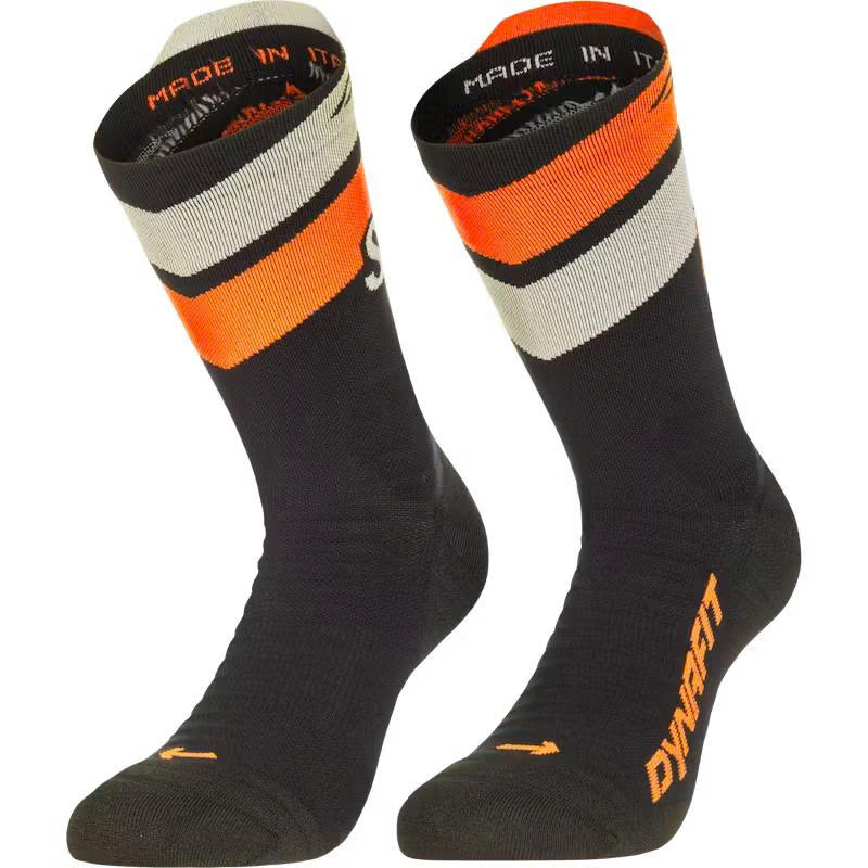 Tất Thể Thao Dynafit Ultra Crew Socks - Black Out/Ultra Orange