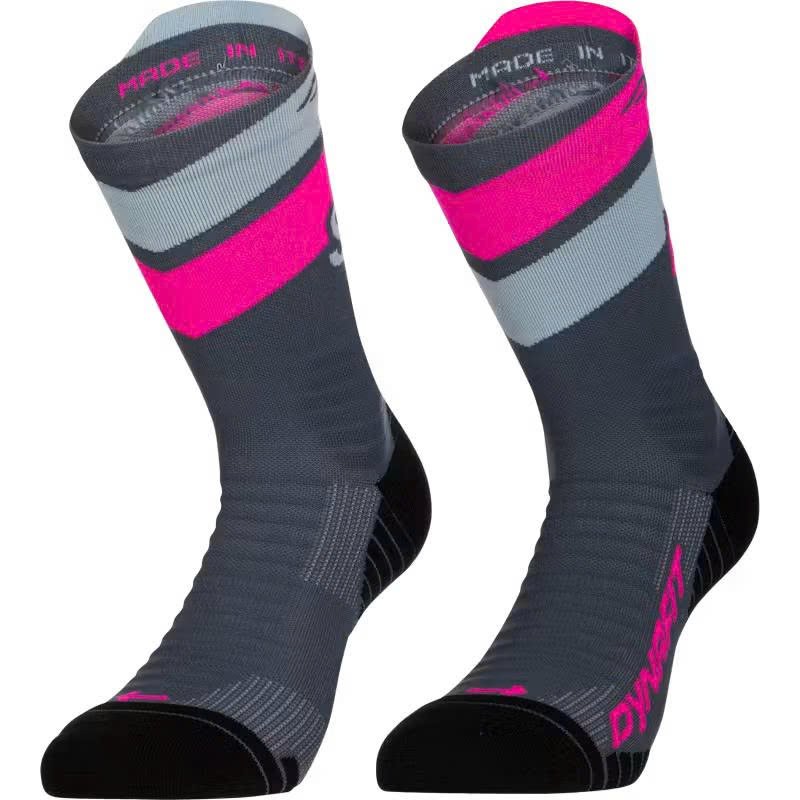 Tất Thể Thao Dynafit Ultra Crew Socks - Cinder/Pink Glo