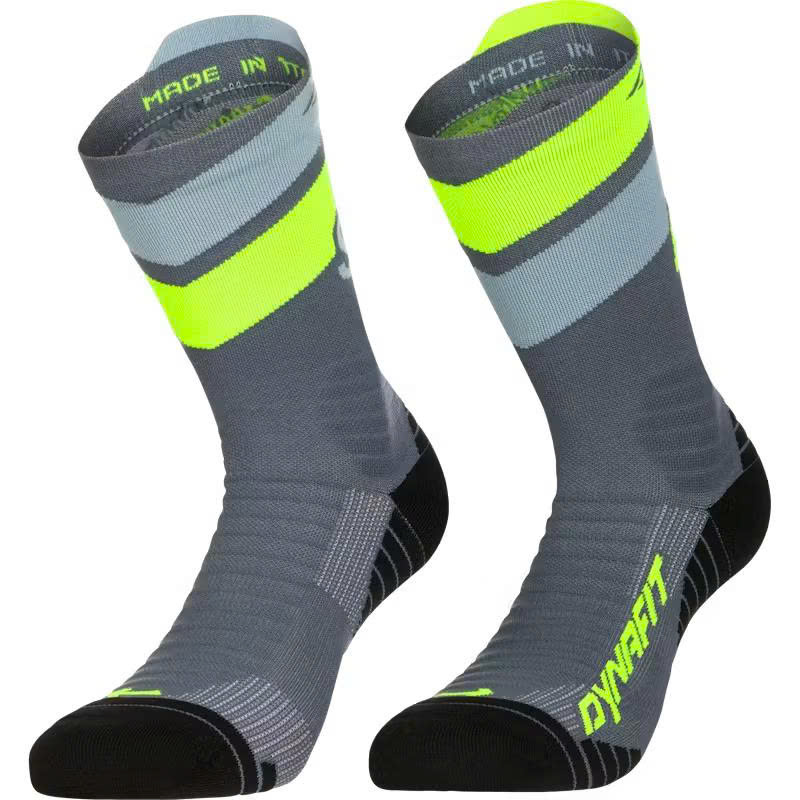 Tất Thể Thao Dynafit Ultra Crew Socks - Cinder/Ultra Yellow
