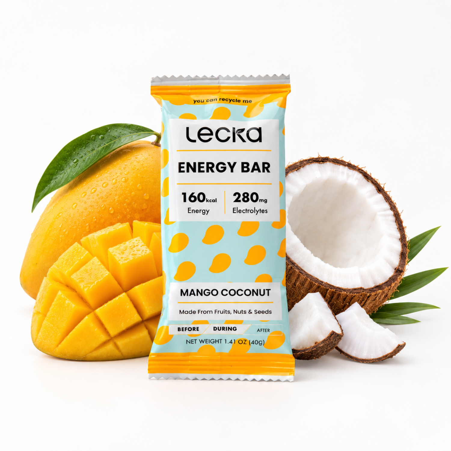 Thanh Năng Lượng Lecka Energy Bar - Mango Coconut