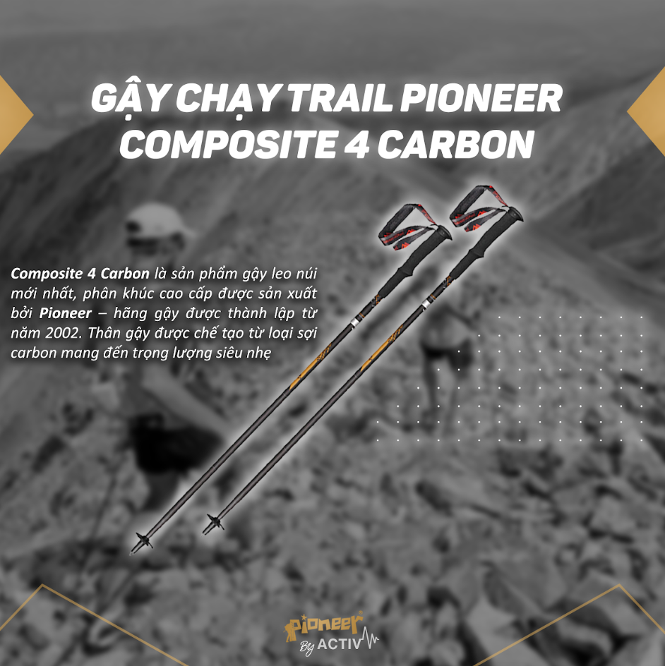 Gậy chạy trail carbon