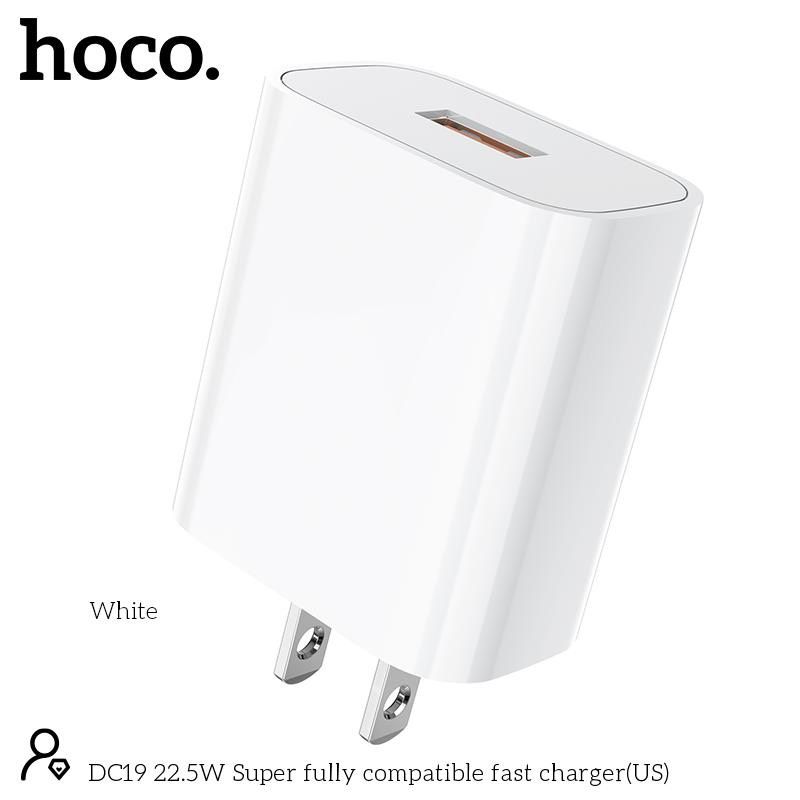 Củ Sạc Hoco DC19 - Hỗ trợ sạc nhanh QC3.0 (New)*