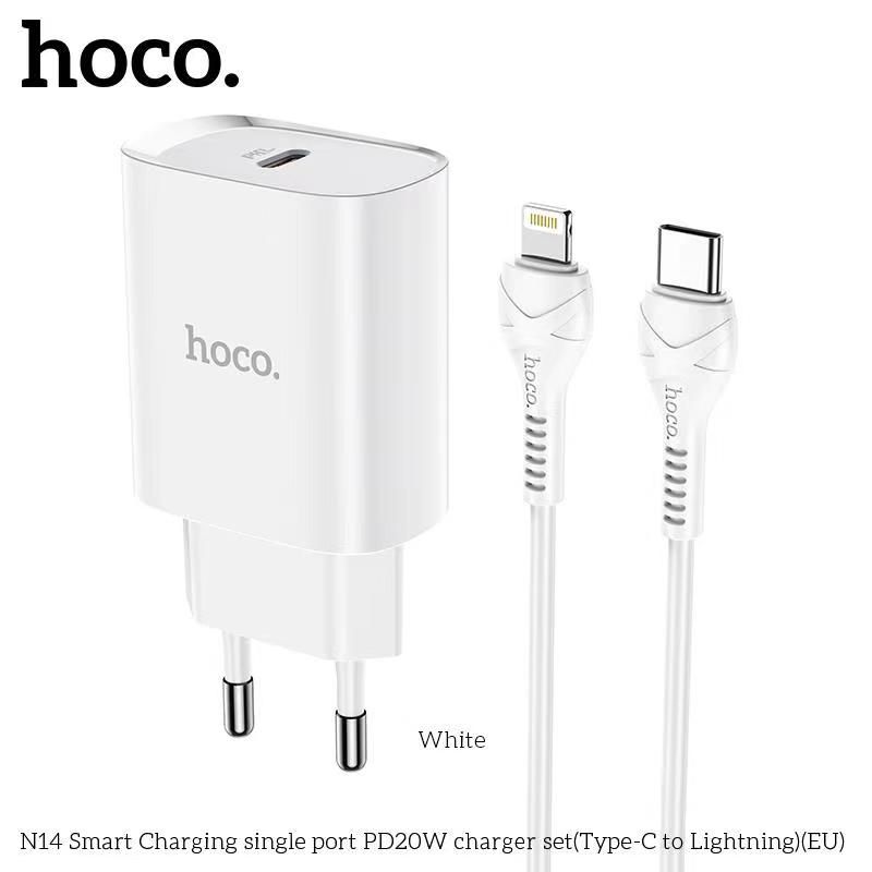 Bộ củ cáp sạc Hoco N14 lightning 20w
